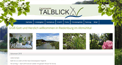 Desktop Screenshot of campingplatz-talblick.net