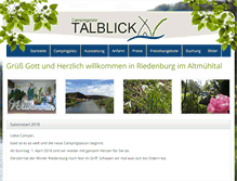 Tablet Screenshot of campingplatz-talblick.net
